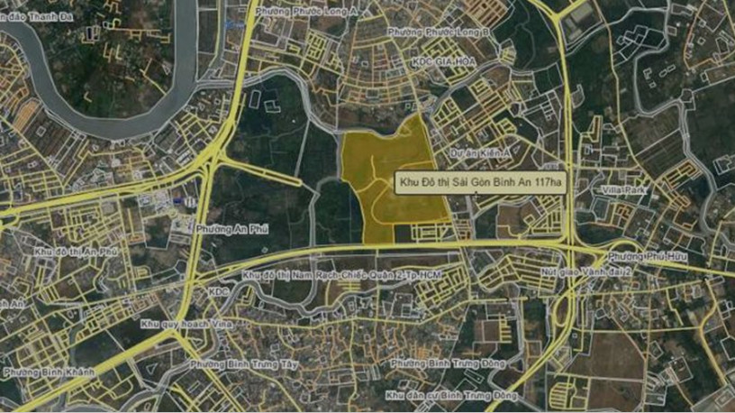 Vị trí dự án Him Lam City trên bản đồ