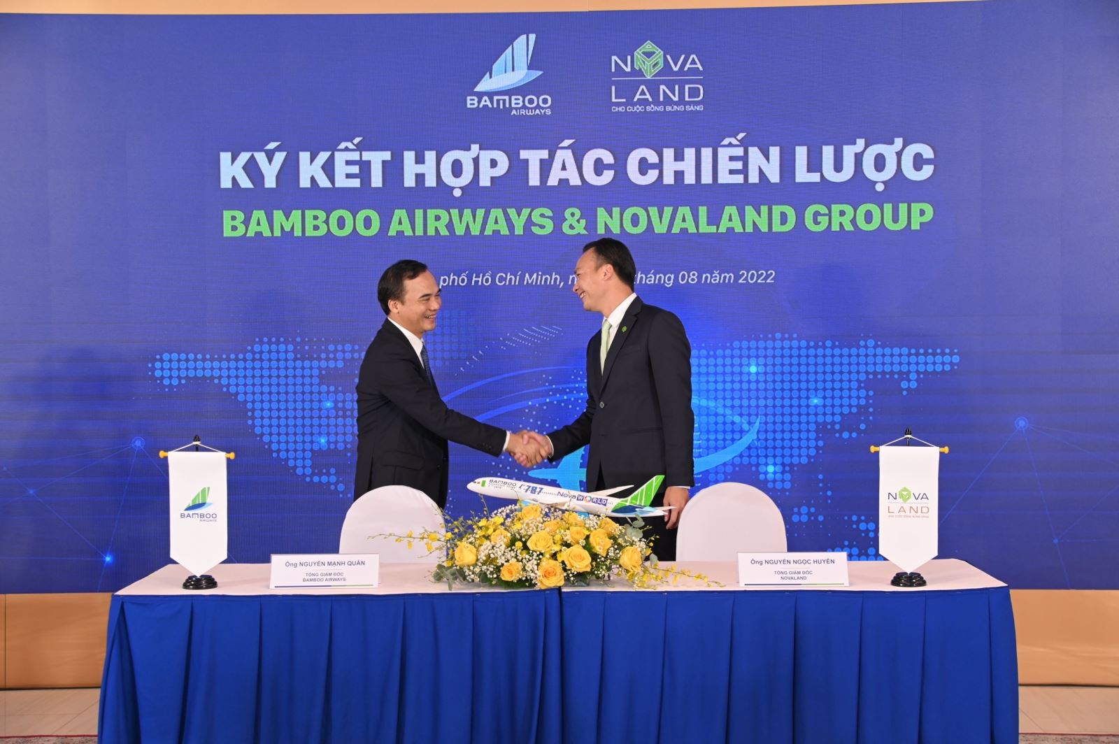 Novaland & Bamboo Airways đã có buổi thỏa thuận ký hợp tác chiến lược, đánh dấu bước sự kết hợp để đôi bên cùng phát triển