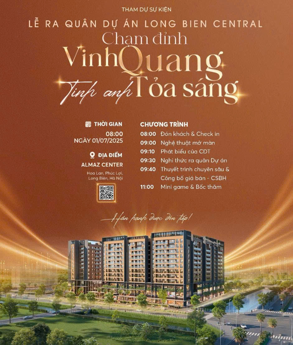 Booking Đặt chỗ ưu tiên mua Long Biên Central