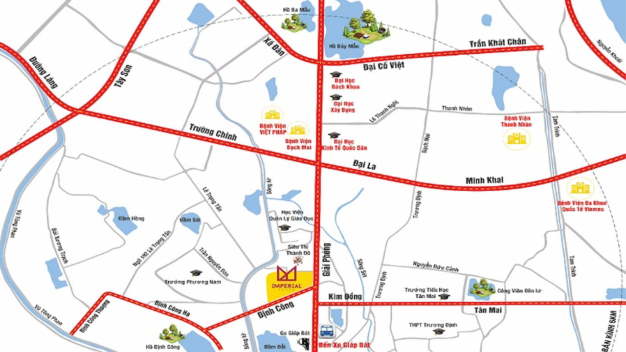 Vị tri The Queen 360 Giải Phóng
