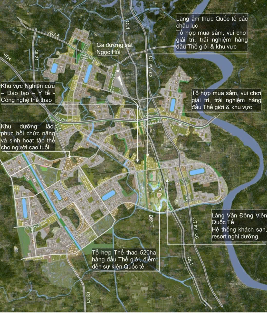 Vị trí Vinhomes Olympic