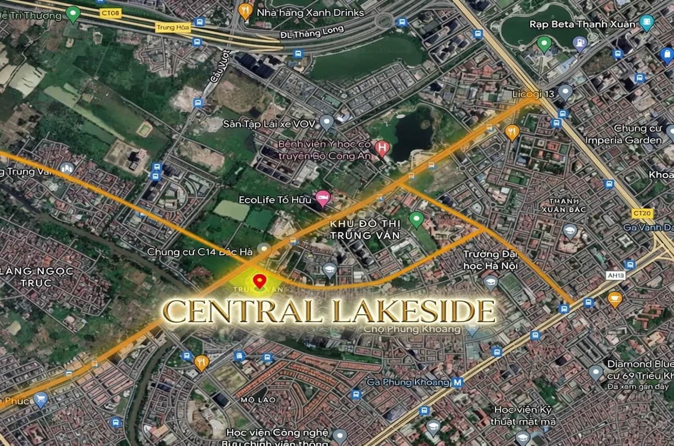 Vị trí Central Lakeside