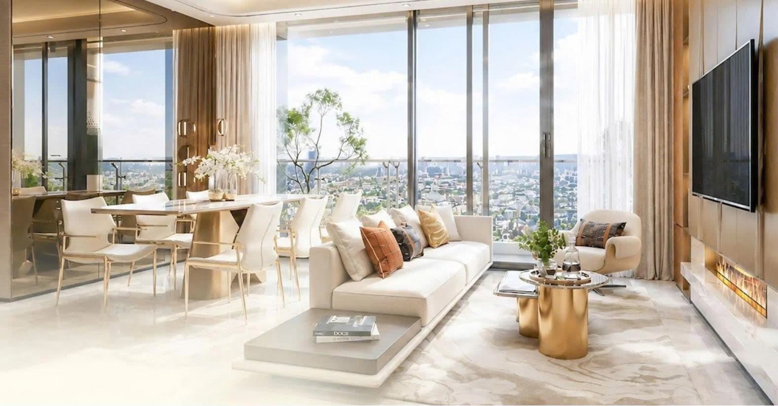 Thiết kế sang trọng của căn hộ Serena Riverside